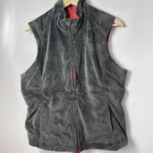 REI Vest Women's Large Gray Orange Reversible Hiking Outdoors Gorpcore Sporty